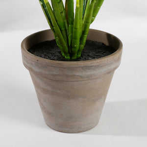 Evergreen kunstig plante grønn grå 49 cm med potte - Lindas Dekor