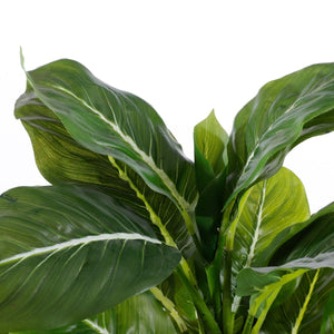 Evergreen kunstig plante grønn grå 49 cm med potte - Lindas Dekor