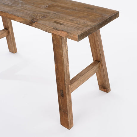Bold benk liten i tre natur 80 cm - Lindas Dekor
