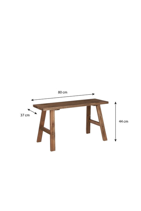 Bold benk liten i tre natur 80 cm - Lindas Dekor