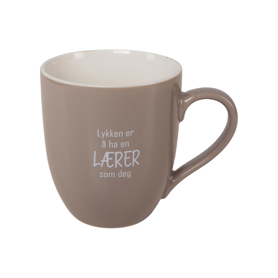 Krus "Lærer", beige