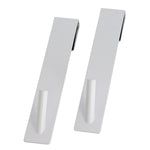 2-pk kroker for dusjvegg hvit 3 x 18 cm