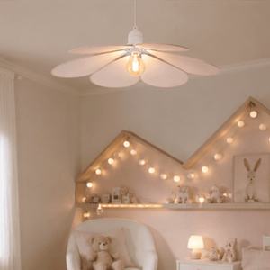 Taklampe kronblad rosa 64 cm