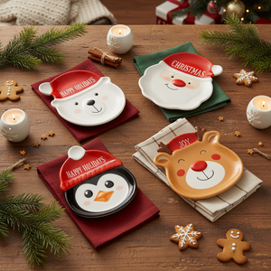 4-pk Tallerken juledesign