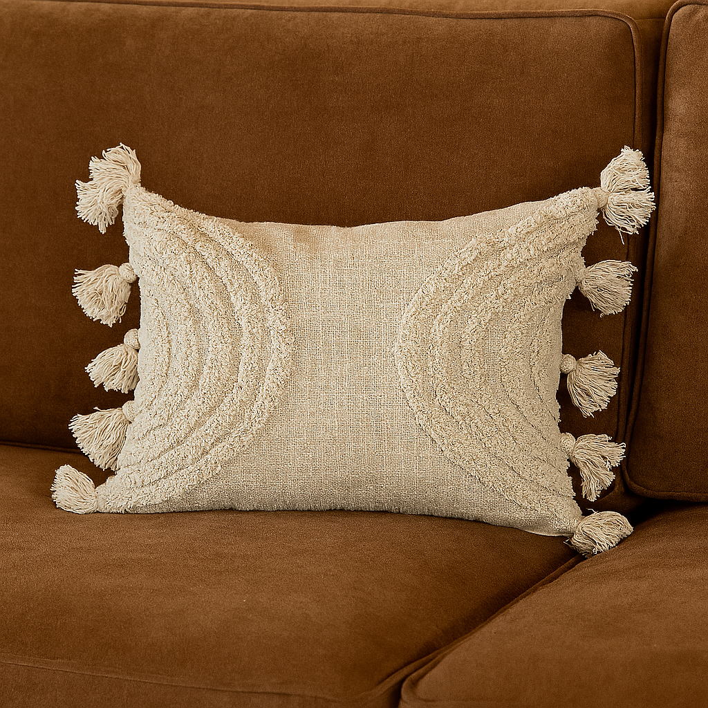 Putetrekk Boho Harmony krem 35 x 55 cm