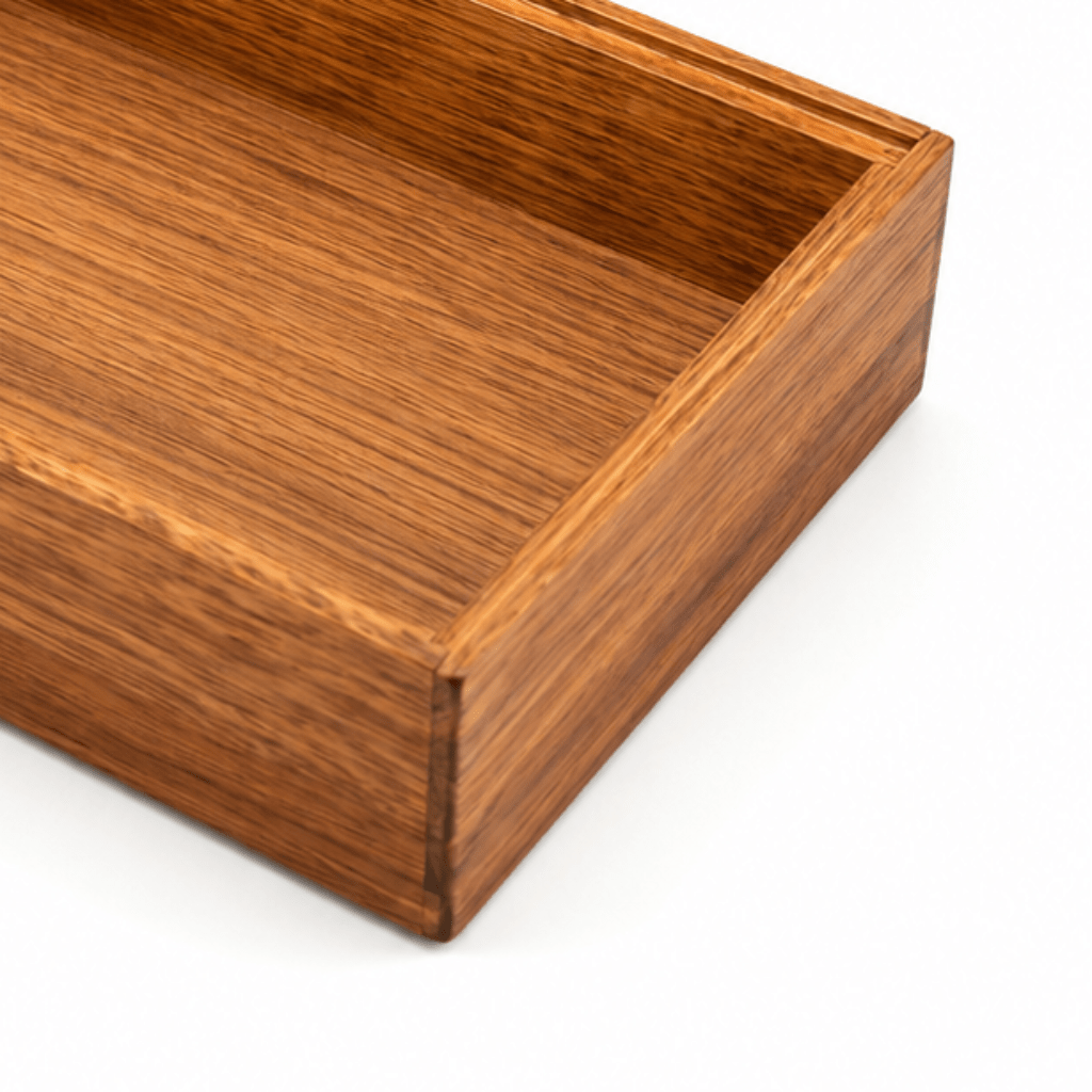 Stabelbar organiseringsbrett i tre/akasie 23,5 x 15 x 5 cm - Lindas Dekor Oppbevaringshylle