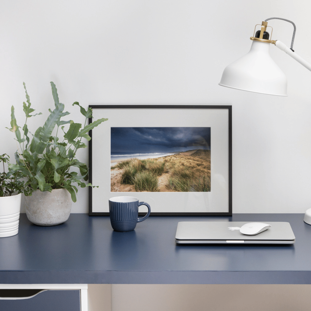 Vareprøve: Uni matt dempet marineblå kontaktplast