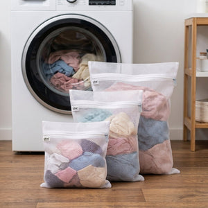 3-pk vaskeposer med glidelås - Lindas Dekor Vaskenett