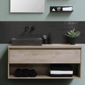 Adelina antrasitt selvklebende veggfliser