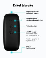 LED-lysmaske til ansikt mot akne, rynker og pigmentflekker