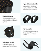LED-lysmaske til ansikt mot akne, rynker og pigmentflekker