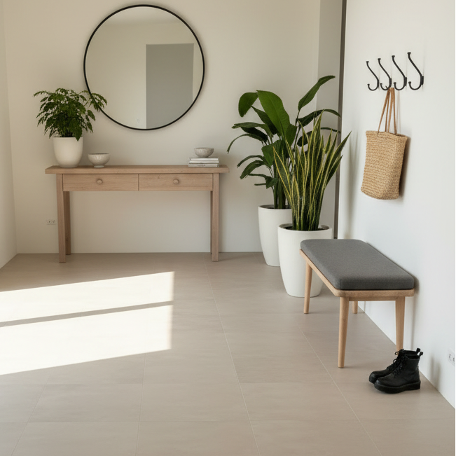 8-pk Beige betong selvklebende fliser