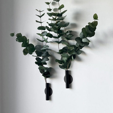 Eucalyptus & Manhattan väggvas, svart matt - Lindas Dekor