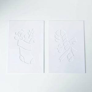 2-pk Julesjablonger 22 x 35 cm