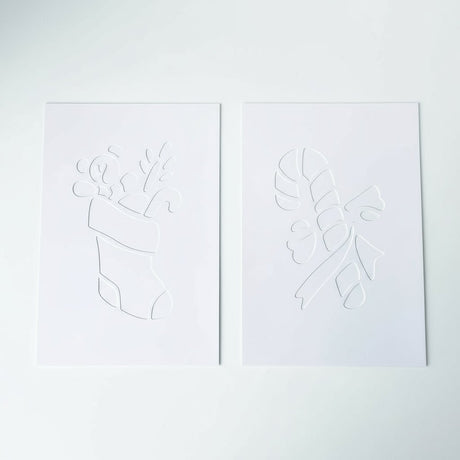 2 stk julestriljer 22 x 35 cm - Lindas Dekor