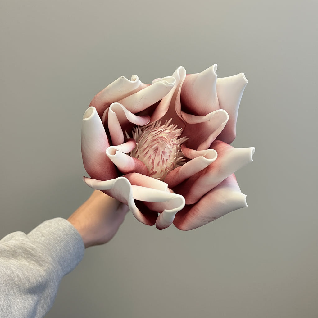 Kvist åpen blomst rosa 84 cm