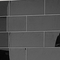 Hailey sort selvklebende veggfliser