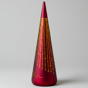 2-pk Lyslykt LED "Det lyser..." Rød kjegle