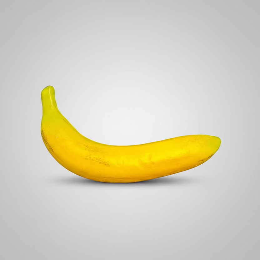 Mr. Plant Banan detalj - kunstig banan med autentisk overflate og naturlige fargenyanser