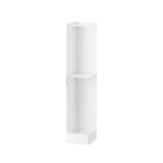Toalettpapirholder med hjul hvit 80,5 cm