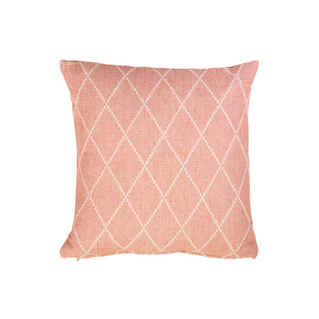 Putetrekk i rosa jaquard-vevd bomull med elegant struktur og myk finish.