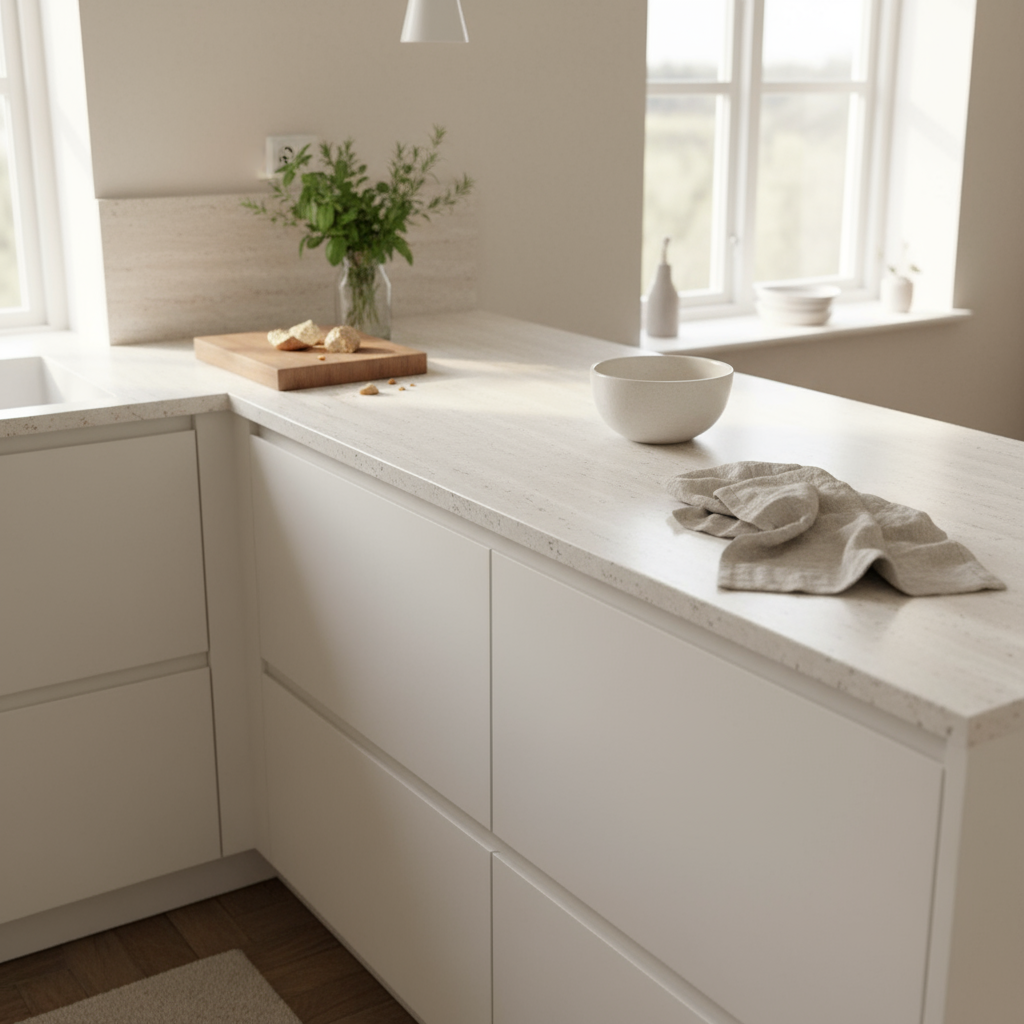 Vareprøve: Travertin kontaktplast