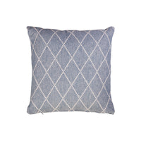 Putetrekk jaquard bomull blå 45 x 45 cm