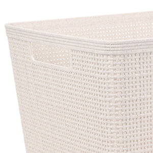 Oppbevaringskurv sandfarget 35 x 30 x 22 cm