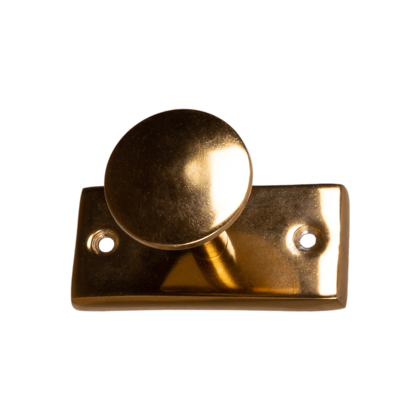 Gullknagg i solid metall montert på plate