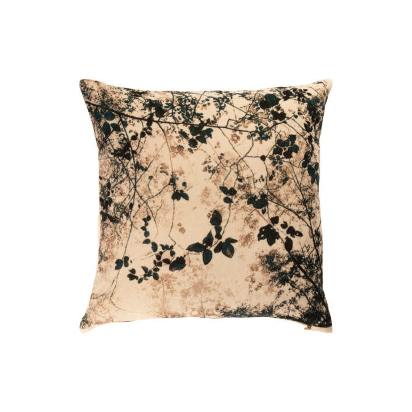 Putetrekk velur kvist petrolblå 45 x 45 cm