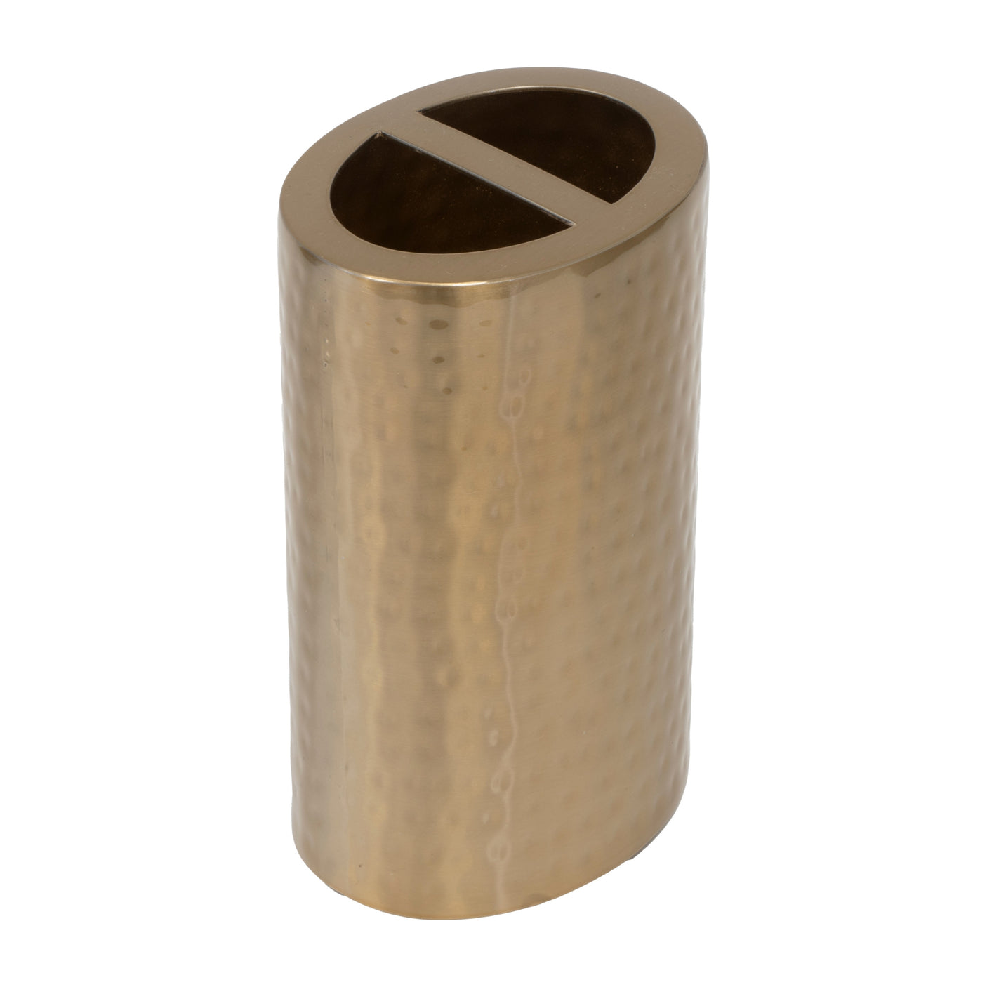 Bronsefarget metallholder til tannbørster Halvor Bakke