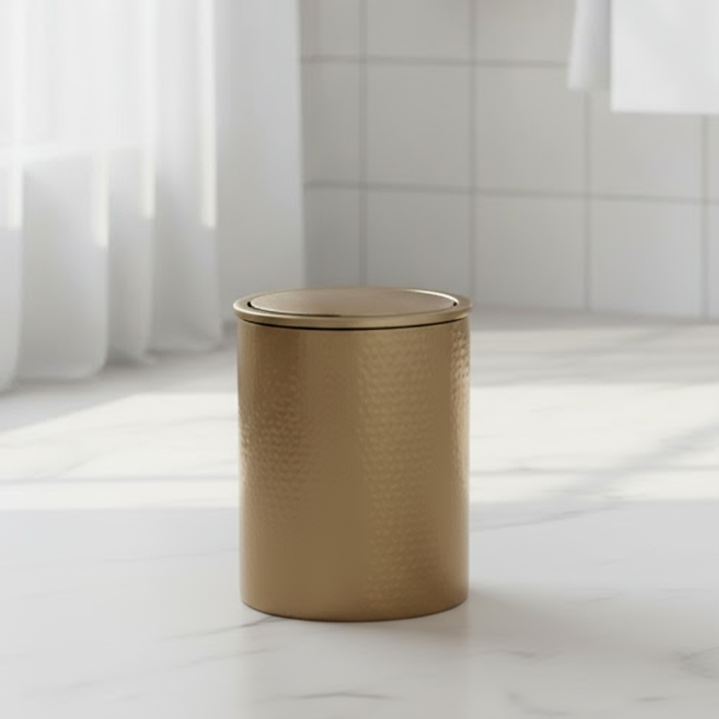 Halvor Bakke Lutz pedalbøtte i bronsefarget metall