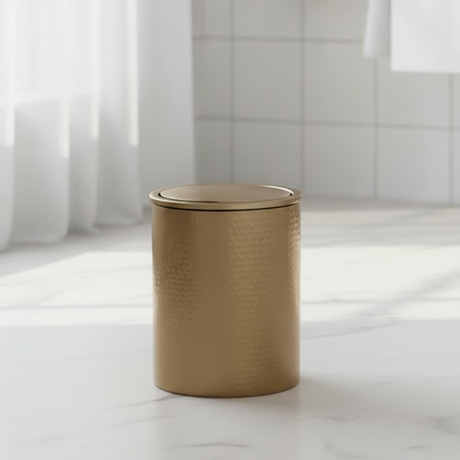 Halvor Bakke Lutz pedalbøtte i bronsefarget metall