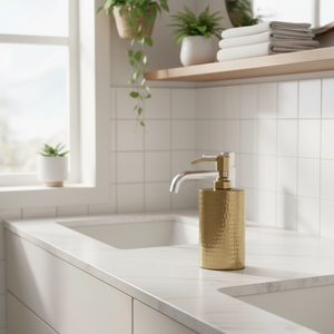 Lutz bronse såpedispenser med pumpe fra Halvor Bakke