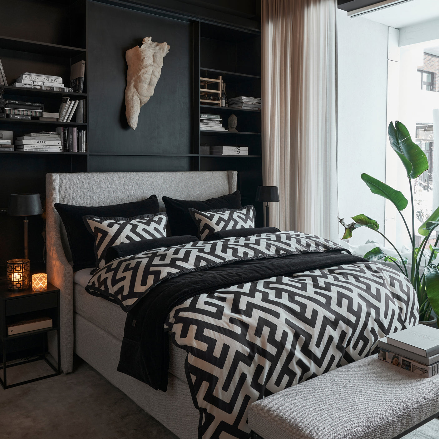 Eksklusivt sengesett i bomullssateng fra Halvor Bakke