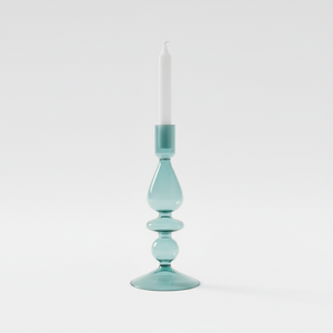 Glasslysestake til kronelys med moderne form