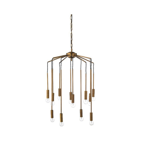 moderne klaseformet lampe i gull metall