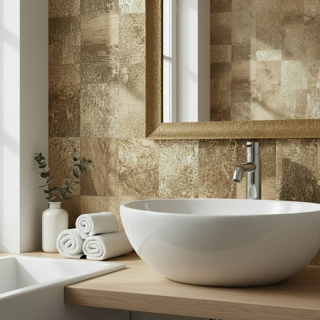 Vareprøve: Rusty gold kontaktplast