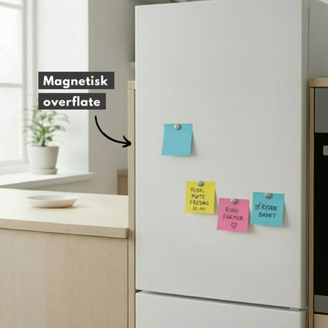 Magnetisk whiteboardfolie 4 magneter + penn 45 x 100 cm - Lindas Dekor