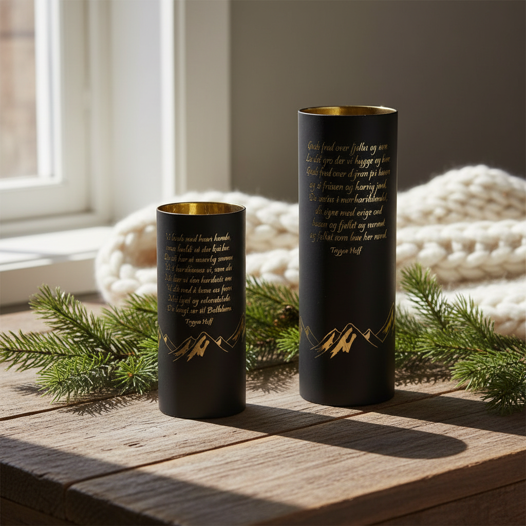 Nordnorsk LED-Lyslykter matt sort