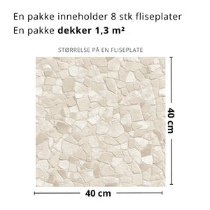 Tuscany Stone selvklebende fliser