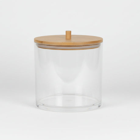 Oppbevaringsboks med bambuslokk 9,5 x 9,5 cm