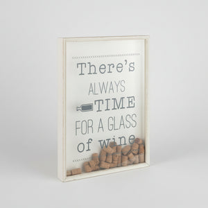 Korkramme i beige tre med engelsk design, 65x46 cm stor tavle