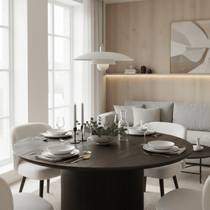 Boavista spisebord mørk brun ø120 cm - Lindas Dekor Spisebord