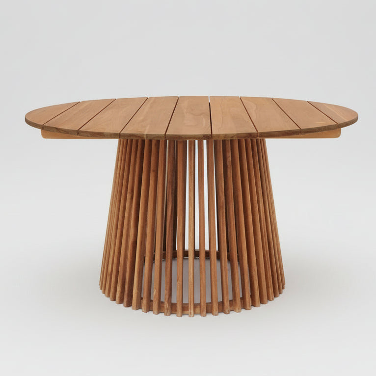 "Kvadratisk bilde av Lorca rundt spisebord i naturlig teak 120 cm"
