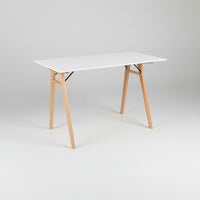 Vojens skrivebord hvit natur 120 cm x 60 cm