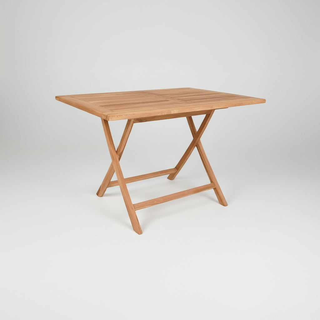 Kvadratisk produktbilde av Oviedo spisebord teak 120x80 cm