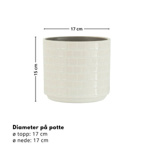 Snø mosaikk potte ø 15,5 cm