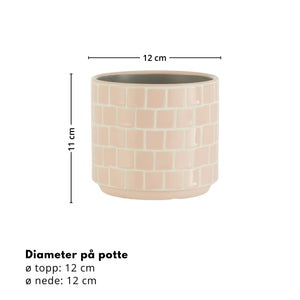 Blush mosaikk potte ø 10,5 cm