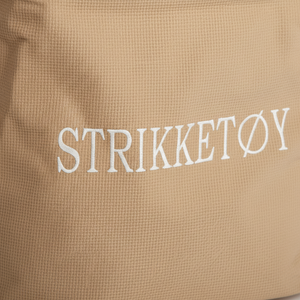Kurv Strikketøy beige
